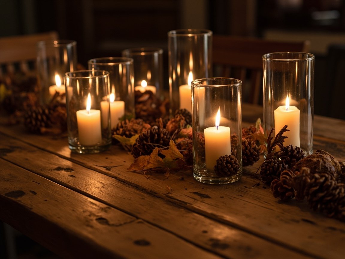 🕯 Set the Mood with Fall Candlelight & Lantern Displays