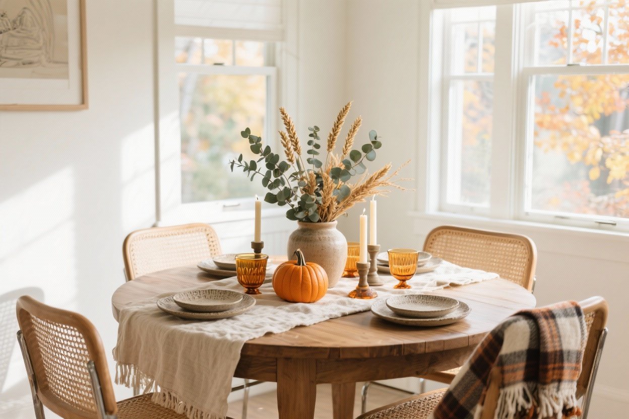 13 Round Kitchen Table Fall Decor Ideas You’ll Want to Copy