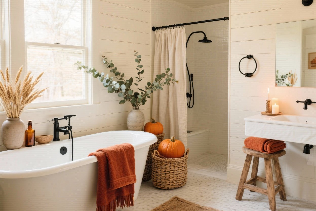 8 Fall Bathroom Decor Ideas That Feel Cozy and Instantly Elevated