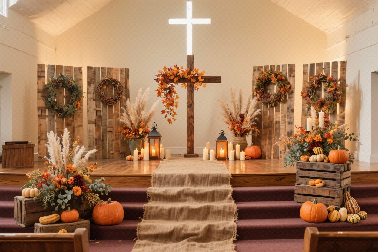 5 Fall Decorations for Church Stage That Wow Every Sunday