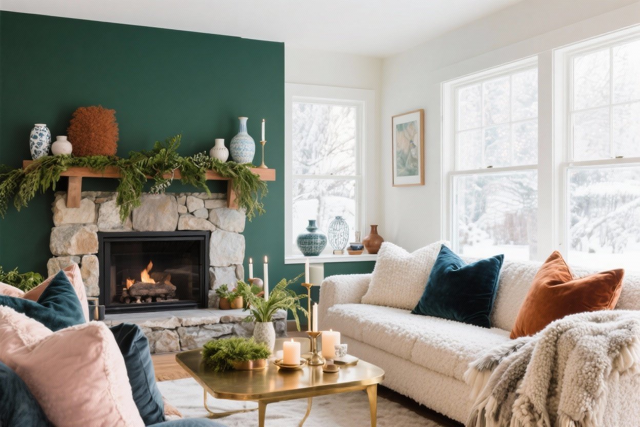 7 Winter Home Decor Color Ideas That Feel Cozy and Effortlessly Chic
