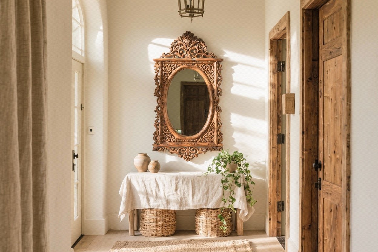 7 Fresh Ways to Showcase Carved Wood Mirror Detail in Stunning Rooms