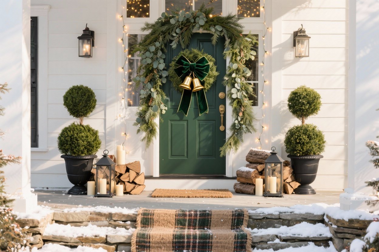 5 Christmas Front Door Refresh Ideas That Wow From the Curb