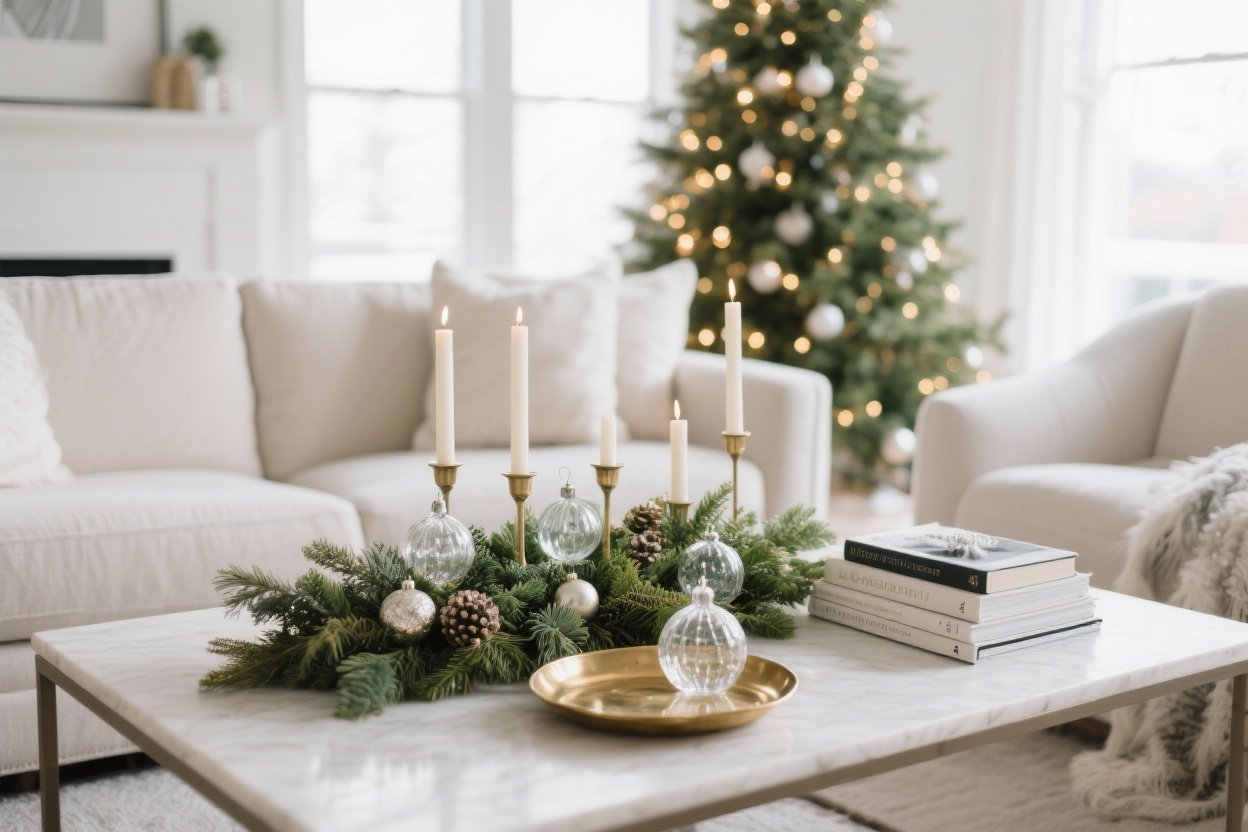 7 Christmas Coffee Table Decor Ideas That Instantly Spark Holiday Magic