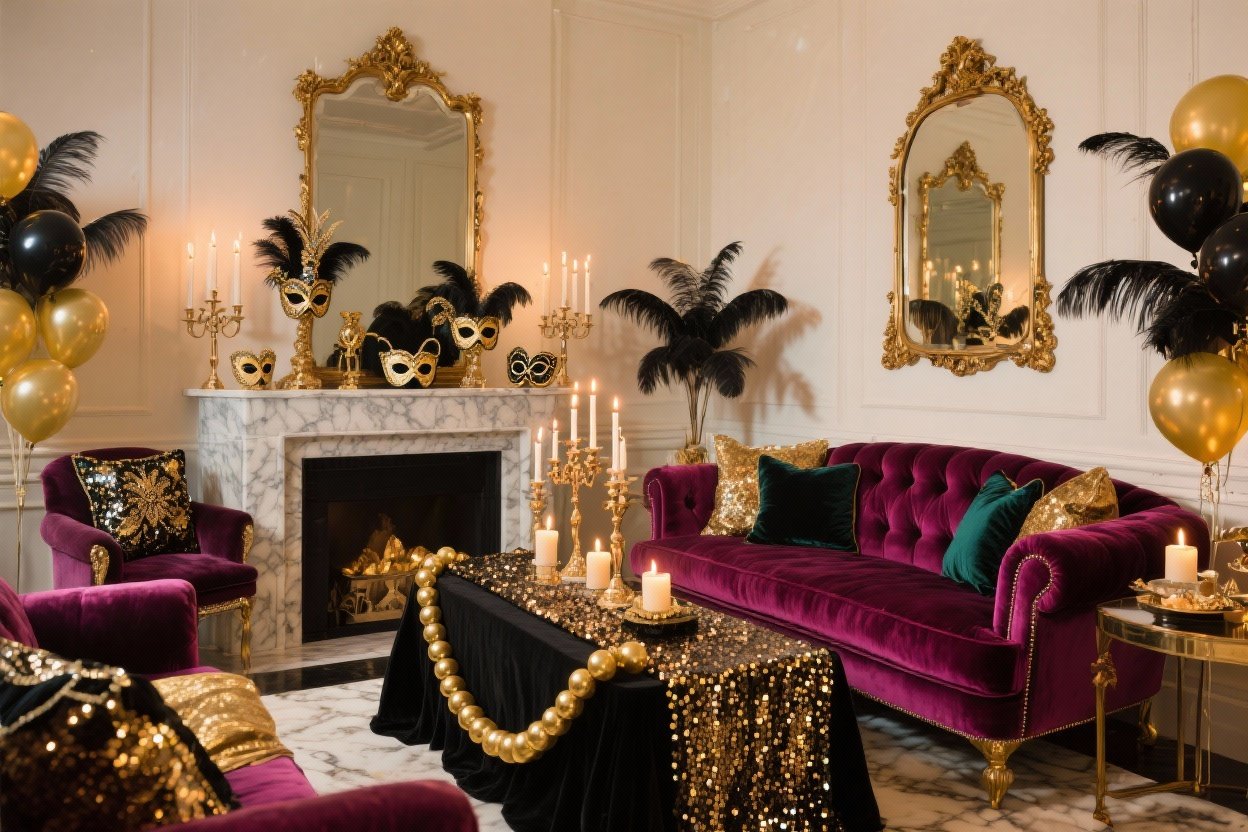 Masquerade Party Decorations That Turn Any Room Into a Glamorous Escape