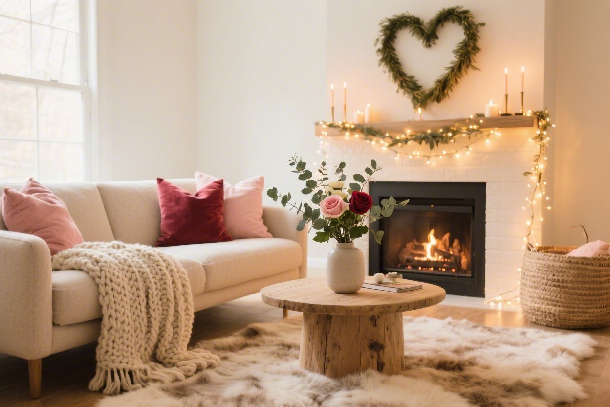 Cozy Living Room Backdrop With Throw Pillows and String Lights: 7 Dreamy Designs