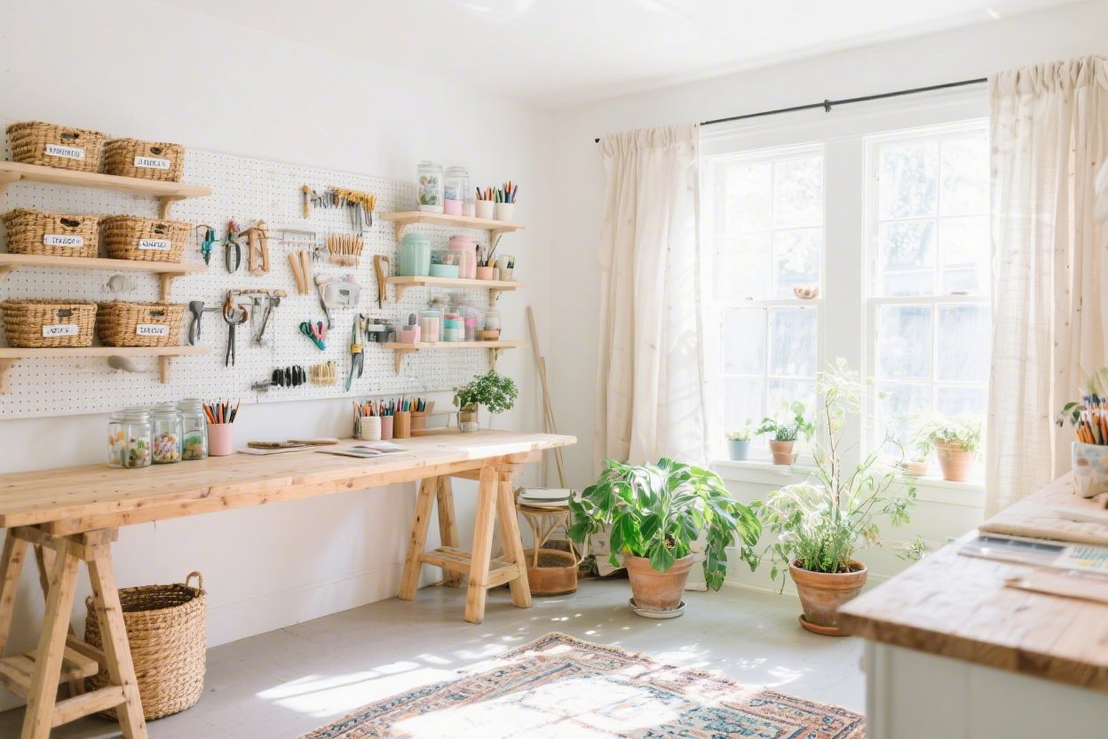 Aesthetic Craft Room Ideas for a Pinterest-worthy Workspace You’ll Love