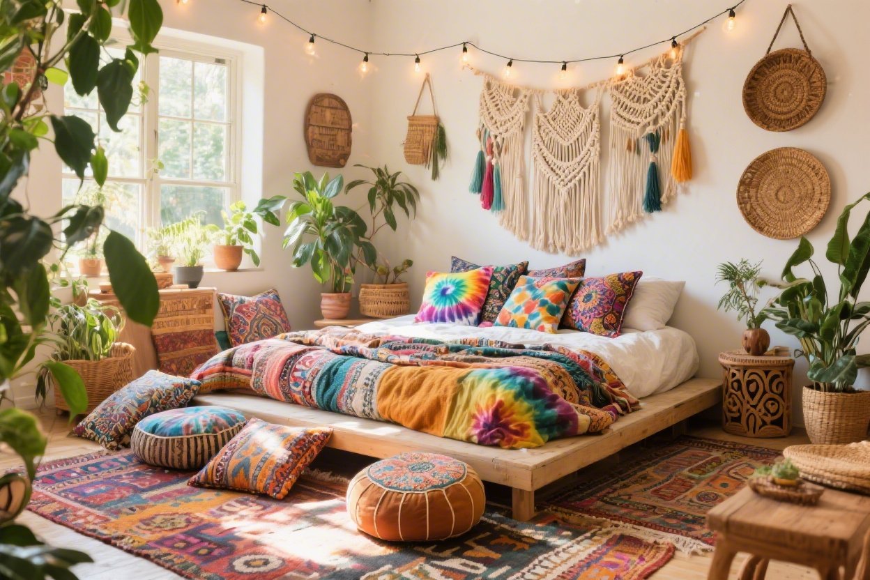 Color Schemes for a Hippie Bedroom: 7 Dreamy Designs You’ll Love