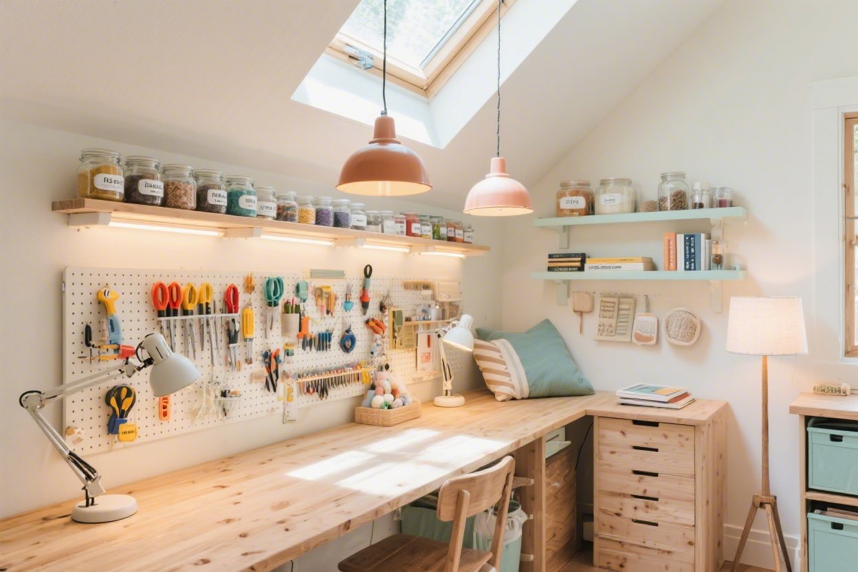 Craft Room Lighting Ideas That Make a Big Difference