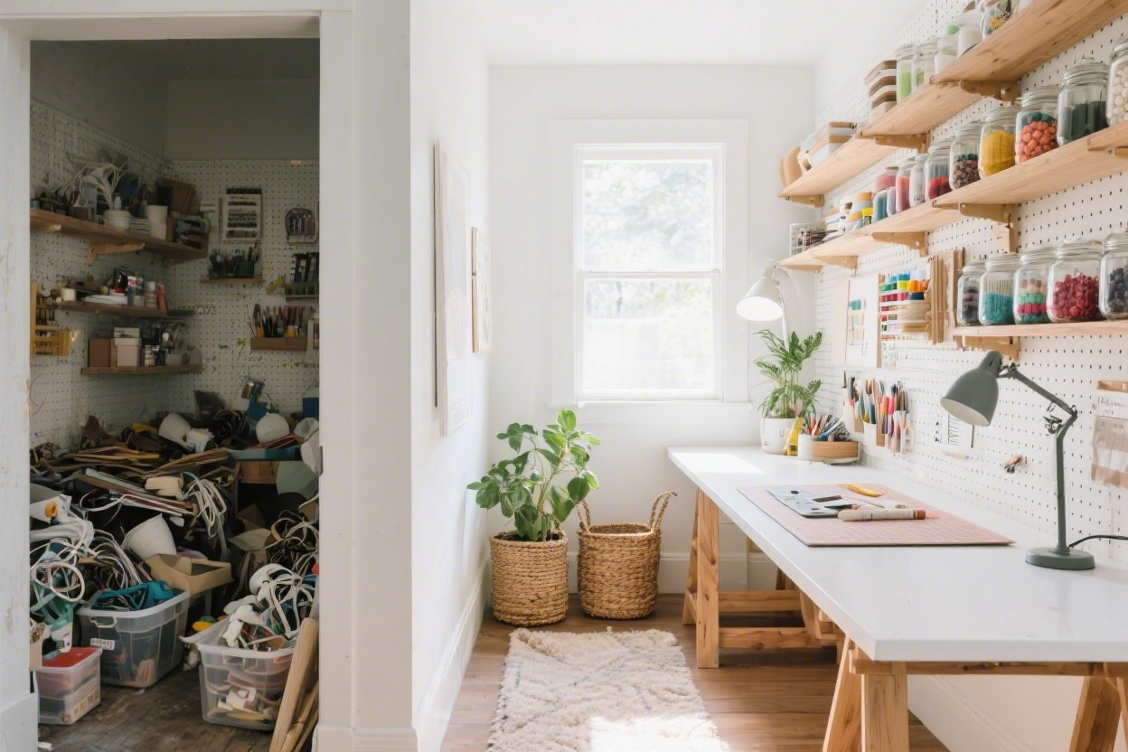 Craft Room Makeover Before and After Ideas That Inspire