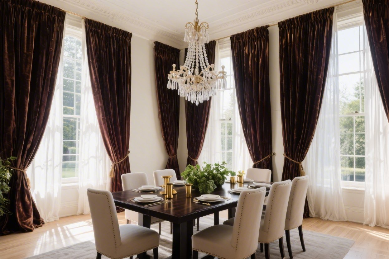 Dining Room Curtain Ideas That Add Drama and Sophistication