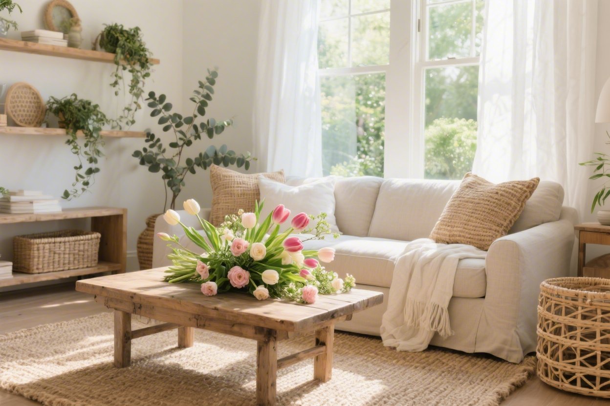 Easy Spring Decorating Ideas Using Flowers, Greenery, and Natural Textures You’ll Love