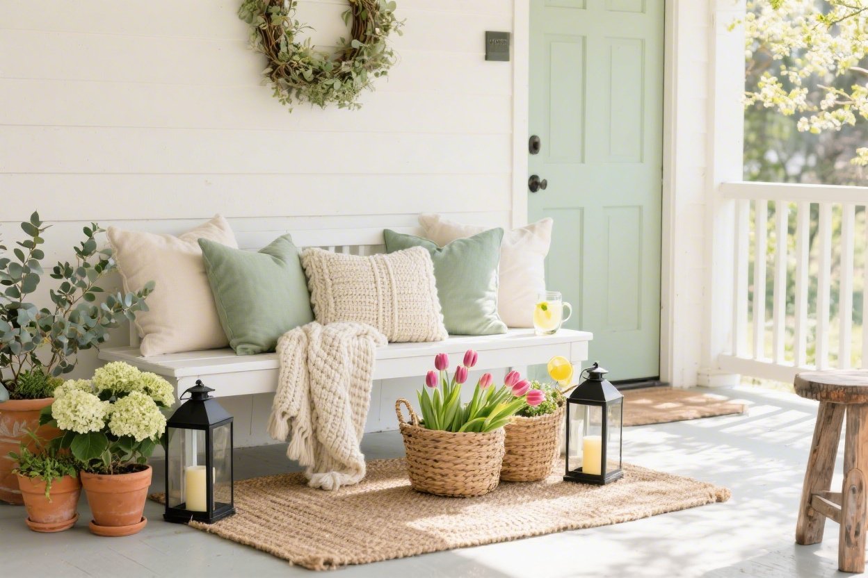 Easy Spring Porch Decor Ideas That Feel Cozy and Inviting