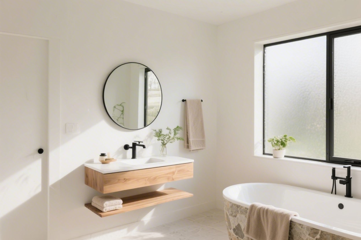 How to Create a Calm and Minimalist Bathroom Space: 7 Serene Designs