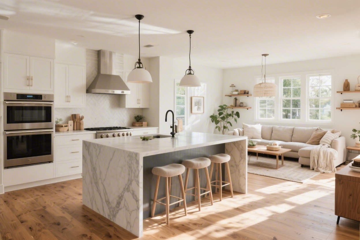 7 Open Kitchen and Living Room With Island Ideas You’ll Instantly Want