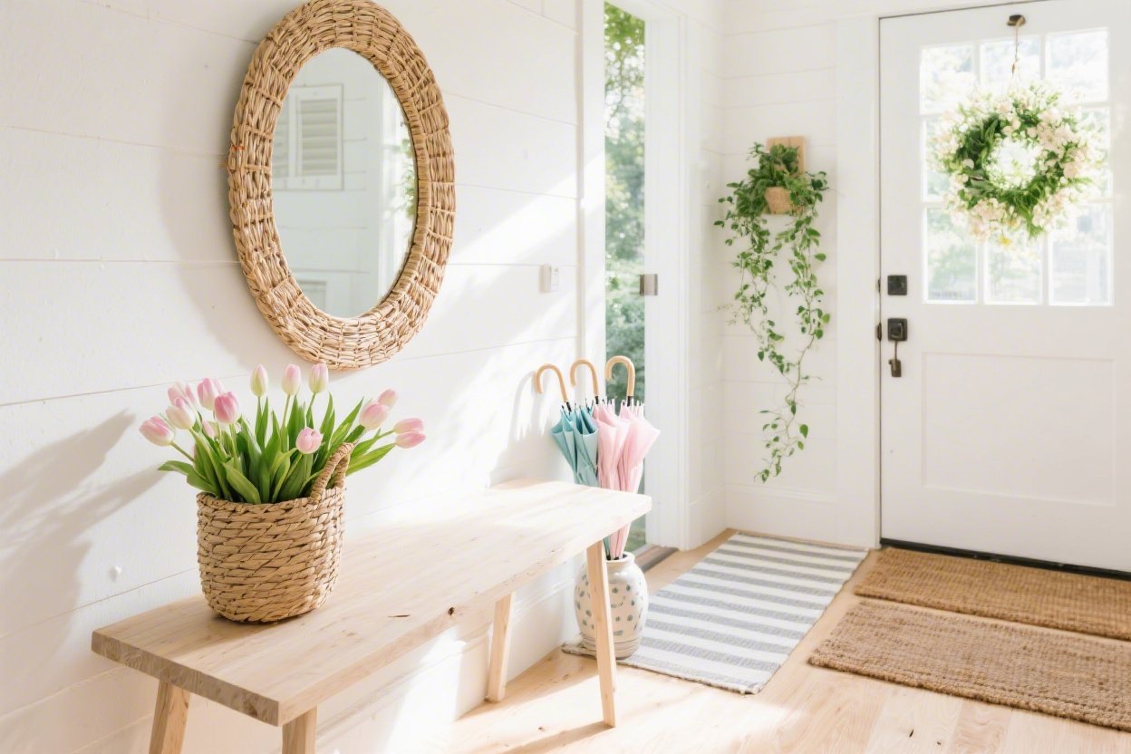 Spring Entryway Decor Ideas That Make Your Home Feel Welcoming